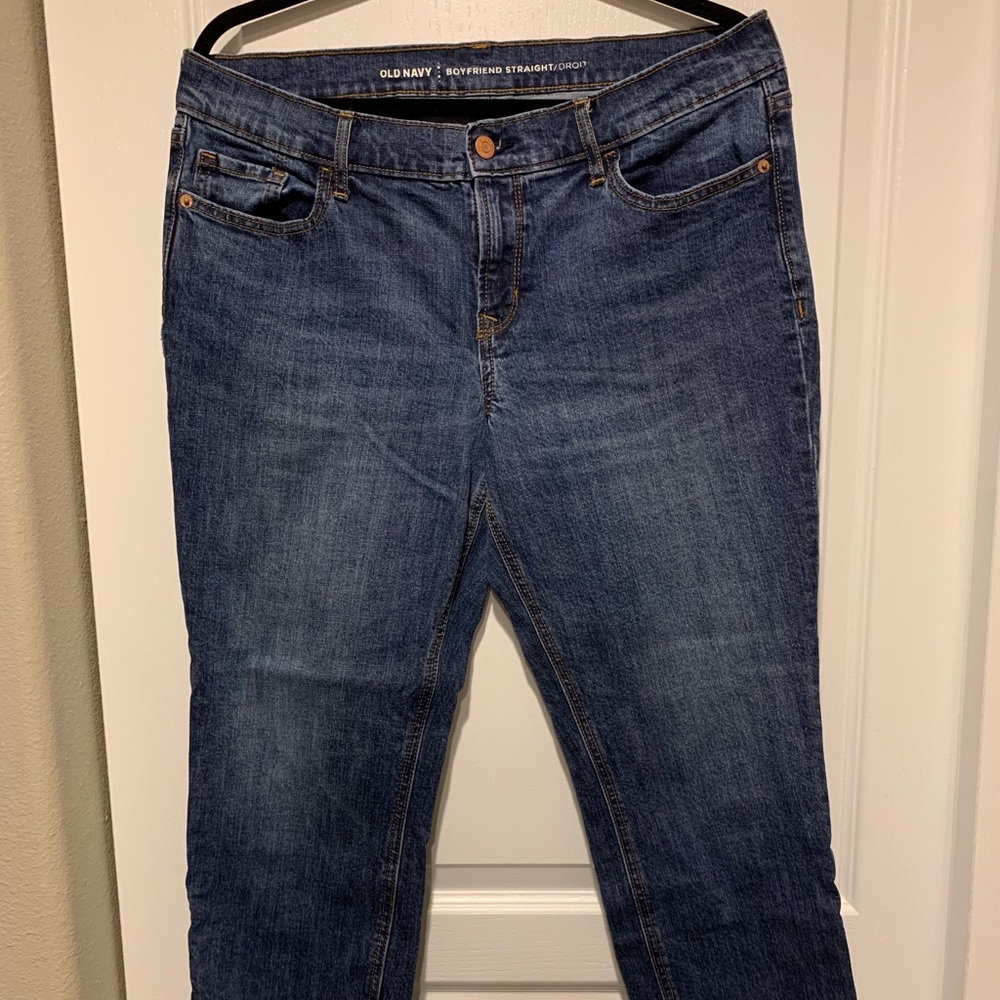 Boyfriends straight cropped jeans